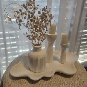 מארז פמוטים ואגרטל בעיצוב טבעי