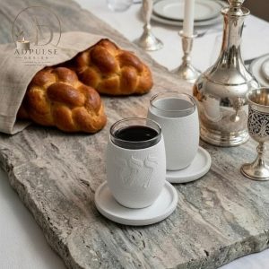 כוס יין מעוצבת לקידוש