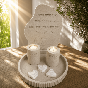 מעמד נרות שבת מעוצב